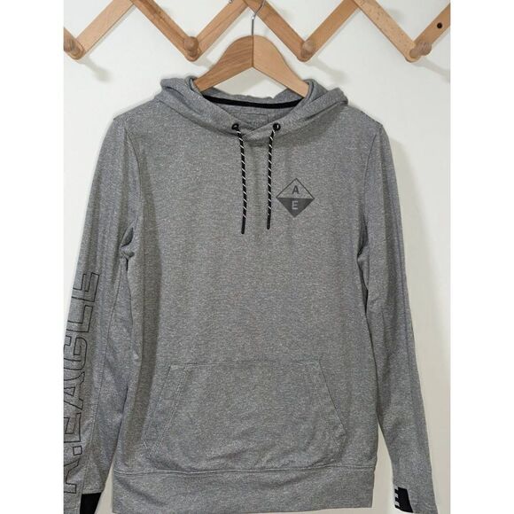 American Eagle Men's Active Striped Hoodie Sweatshirt - Size XS - Picture 2 of 10